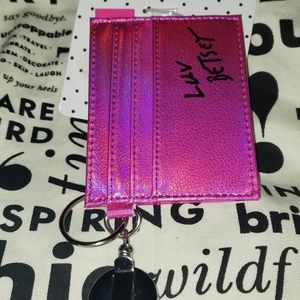 Betsy Johnson wallet lanyard